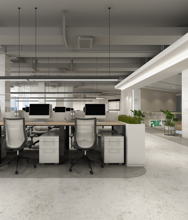 至純科(ke)技(ji)啓東園區(qu)辦(bàn)公(gōng)設(shè)計(ji)裝(zhuang)修 開放辦(bàn)公(gōng)區(qu)-pc