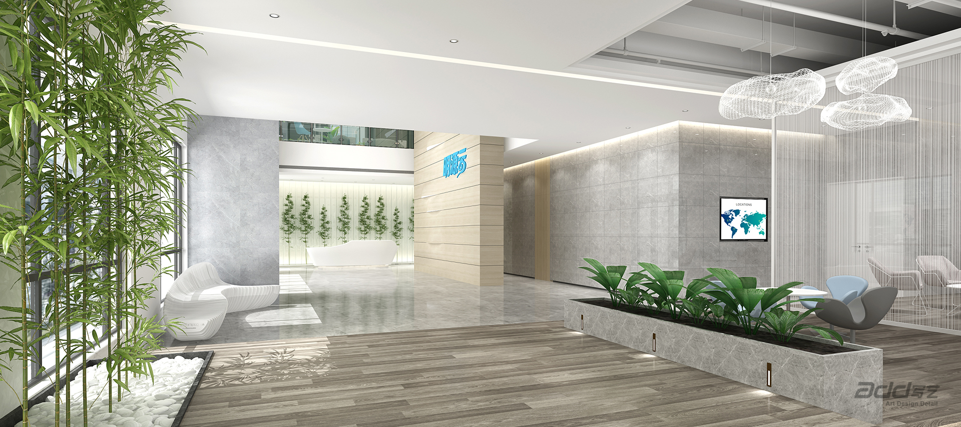 明源雲辦(bàn)公(gōng)樓設(shè)計(ji)裝(zhuang)修 大(da)堂入口 -pc