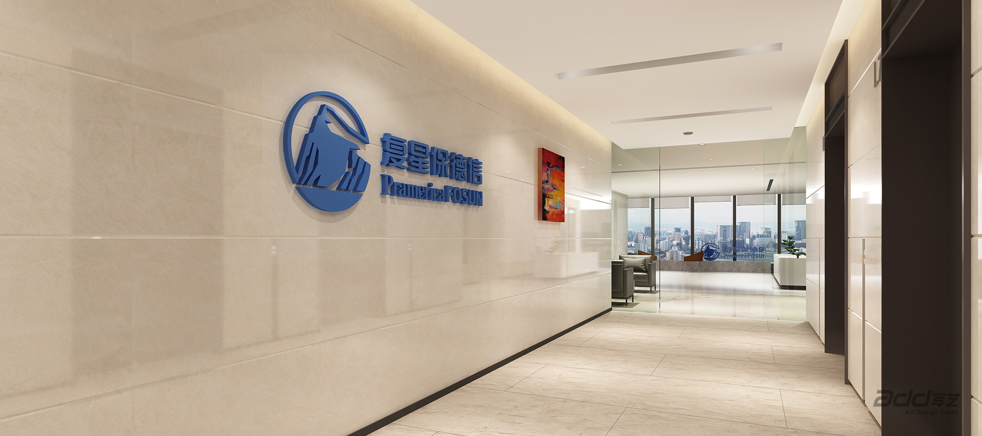 複星保德(dé)信(xin)辦(bàn)公(gōng)室設(shè)計(ji) logo牆-pc